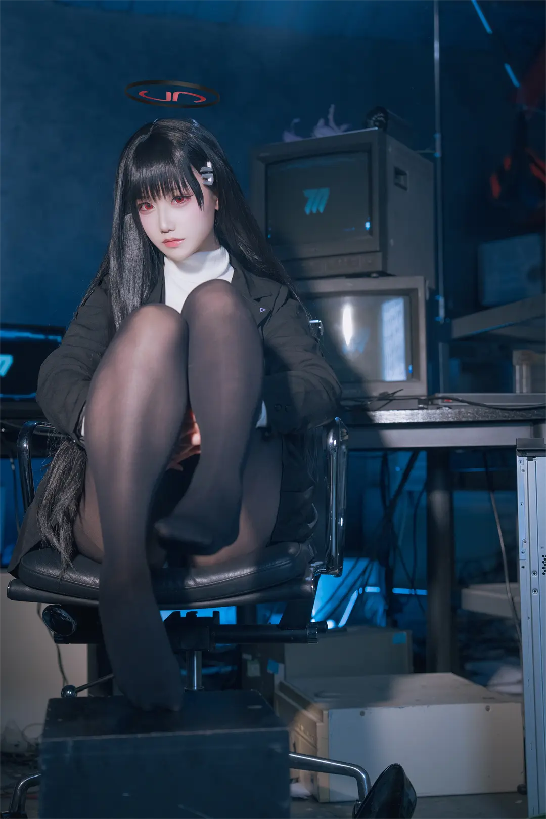 cosplay lunana 蔚蓝档案 调月莉音(30张)